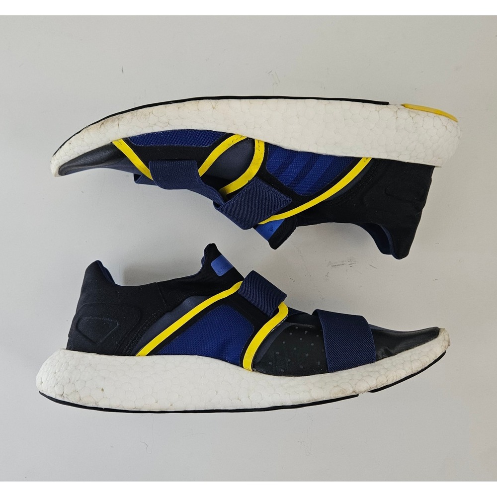 Adidas x Stella McCartney Sneakers Womens 8 Black Blue "Glove" Shoes Walking